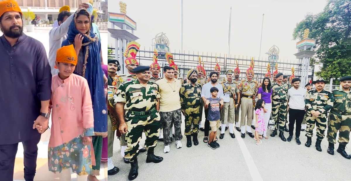 Allu Arjun visits Golden Temple and BSF post