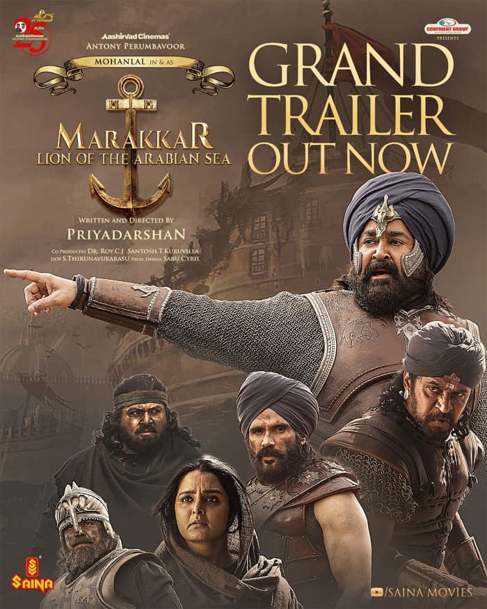 Marakkar trailer: Mohan Lal's powerful patriotic roar