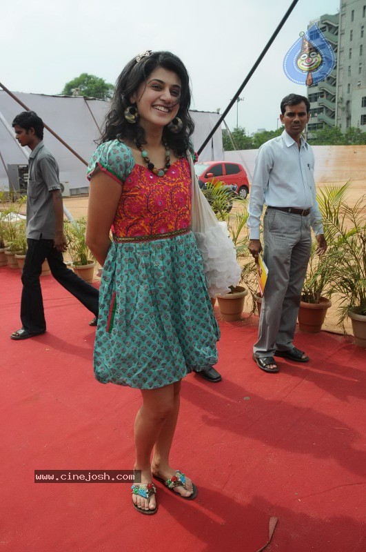 Tapsee visits Nizam College Grounds - 3 / 72 photos
