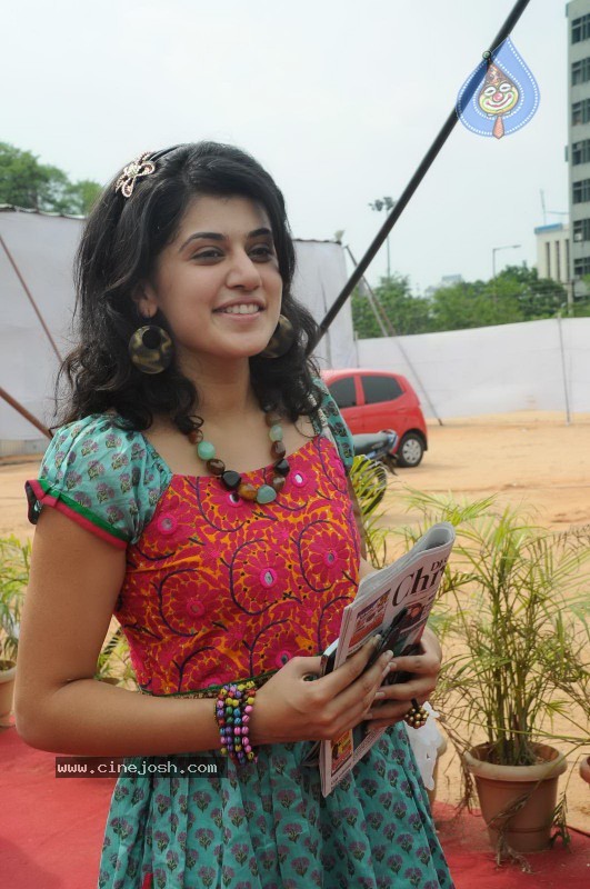 Tapsee visits Nizam College Grounds - 13 / 72 photos