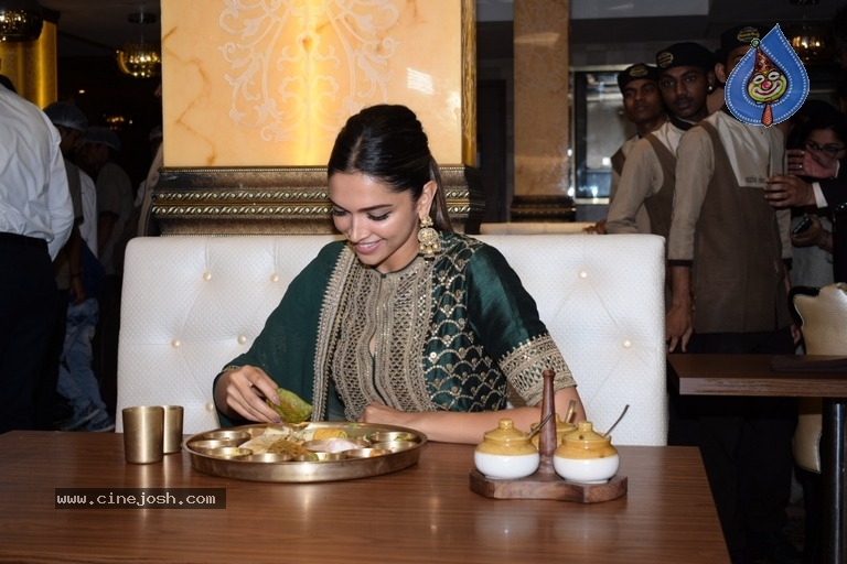 Deepika Padukone At Maharaja Bhog Hotel - 2 / 13 photos