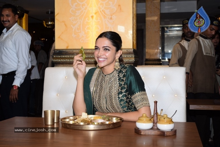 Deepika Padukone At Maharaja Bhog Hotel - 4 / 13 photos