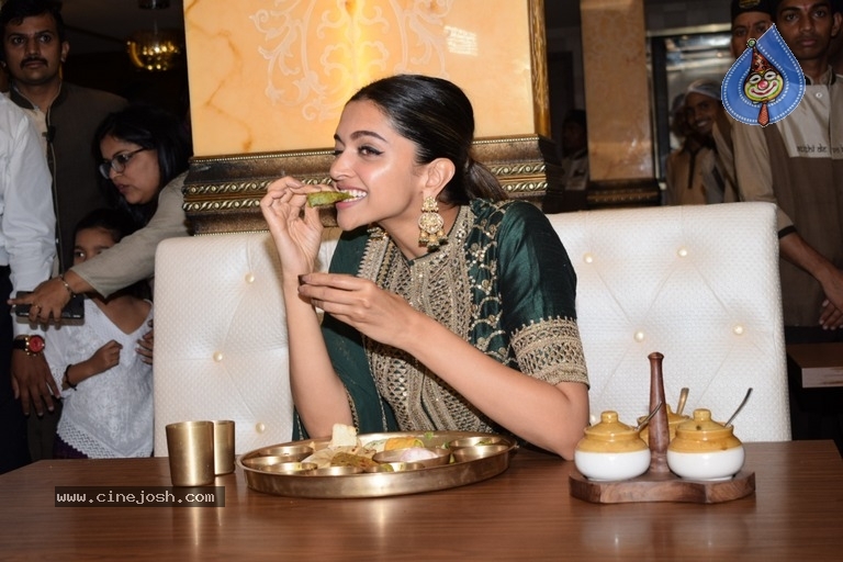 Deepika Padukone At Maharaja Bhog Hotel - 7 / 13 photos