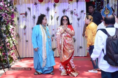 Rice Ceremony And Shower Of Bappi Lahiri Grandson Krishh Lahiri - 11 of 20