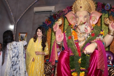 Urvashi Rautela and Poonam Pandey Ganesh Darshan Photos - 23 of 28