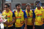 Chennai Rhinos Team at Chennai Airport Stills - 23 of 38