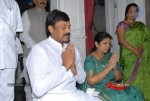 Chiru Visits Film Nagar Temple - 132 of 140