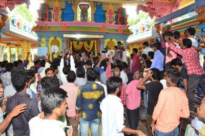 Fidaa Team at Maddi Anjaneya Swamy Temple - 40 of 42