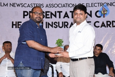 Film Newscasters Association of Electronic Media Health Card Distribution - 5 of 21