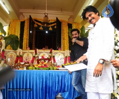 Jr NTR and Trivikram Srinivas Movie Opening Photos - 9 of 46