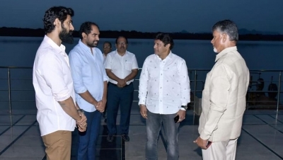 NTR Biopic Team Meets Chandrababu Naidu - 2 of 6