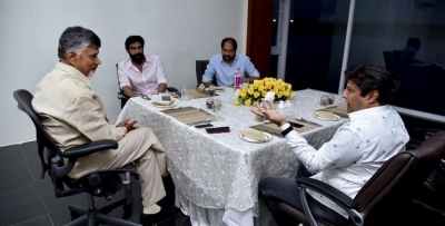 NTR Biopic Team Meets Chandrababu Naidu - 6 of 6