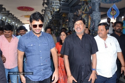 Srinivasa Kalyanam Movie Team Visits Dwaraka Tirumala - 8 of 50