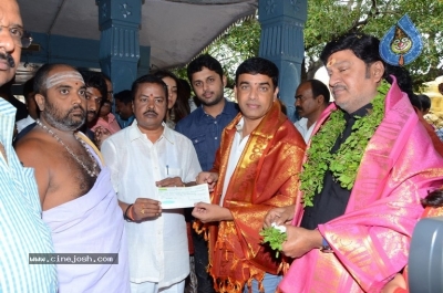Srinivasa Kalyanam Movie Team Visits Dwaraka Tirumala - 13 of 50