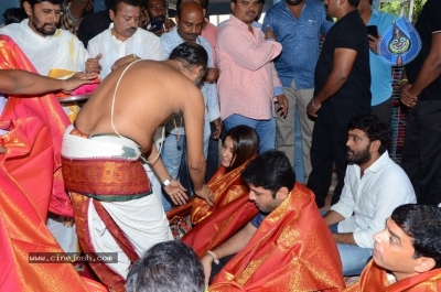 Srinivasa Kalyanam Movie Team Visits Dwaraka Tirumala - 18 of 50