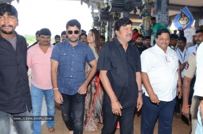 Srinivasa Kalyanam Movie Team Visits Dwaraka Tirumala - 19 of 50