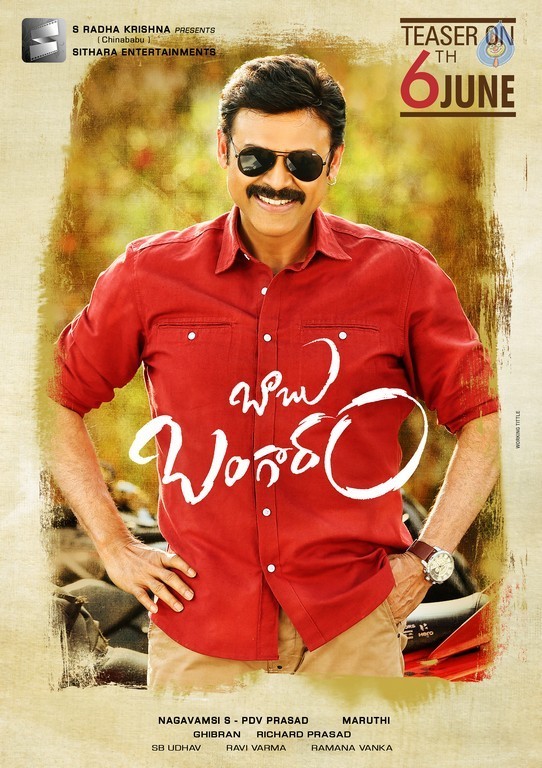 Babu Bangaram New Poster - 1 / 1 photos