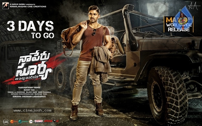 Naa Peru Surya 3 Days To Go Poster And Still - 2 / 2 photos