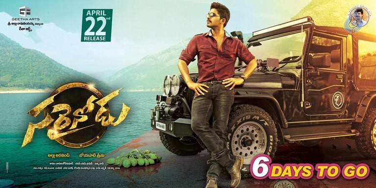 Sarrainodu 6 Days to go Poster - 1 / 1 photos