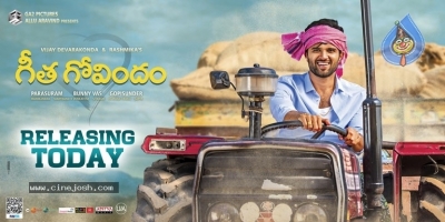 Geetha Govindam Releasing Today Poster - 1 of 4