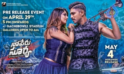 Naa Peru Surya Release And Pre Release Date Posters - 2 of 6