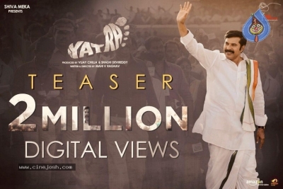 Yatra Movie 2 Million Views Poster - 1 of 1