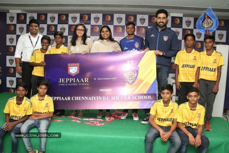 Abhishek Bachchan Launched Chennaiyin FC Soccer School - 12 / 29 photos