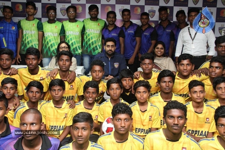 Abhishek Bachchan Launched Chennaiyin FC Soccer School - 18 / 29 photos