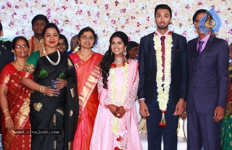 Actor Mano Bala Son Harish-Priya Wedding Reception - 37 / 57 photos