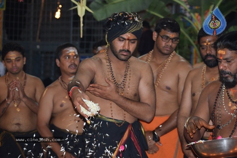 Actor Sharwanand Conduct Ayyappa Swamy Pooja At Film Nagar Temple - 20 / 20 photos