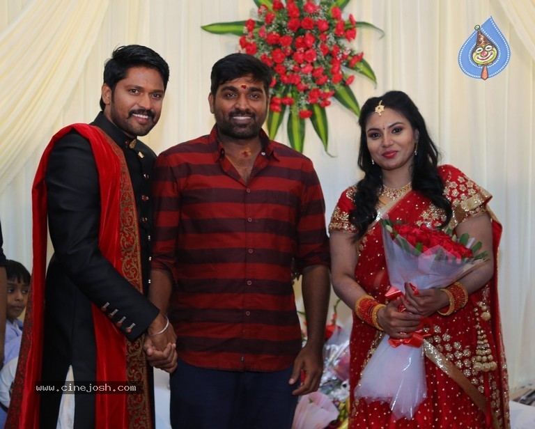 Actor Soundararaja And Tamanna Wedding Reception Stills - 11 / 26 photos
