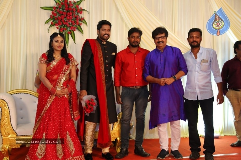 Actor Soundararaja And Tamanna Wedding Reception Stills - 19 / 26 photos