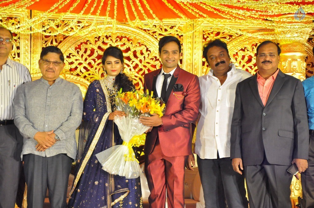 Bhuvan Sagar and Sindhusha Wedding Reception Photos - 104 / 124 photos