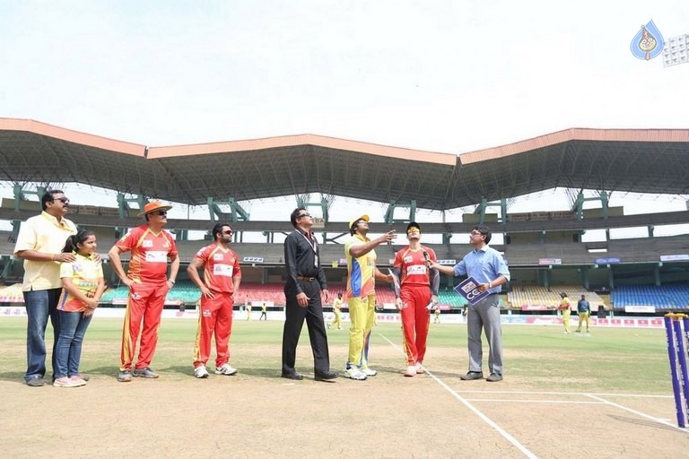 CCL 6 Telugu Warriors Vs Chennai Rhinos Match Photos - 7 / 126 photos