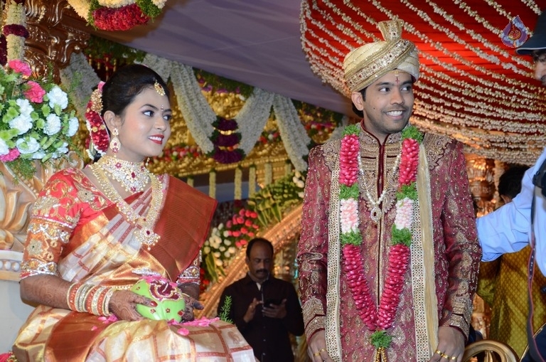 Celebrities at Sana Yadi Reddy Son Nikhilesh Reddy Wedding Event - 58 / 62 photos