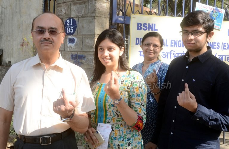 Celebrities Cast Their Votes in GHMC Elections - 19 / 32 photos