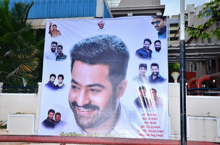 Jai Lava Kusa Hoardings at Bramaramba Theatre - 16 / 32 photos