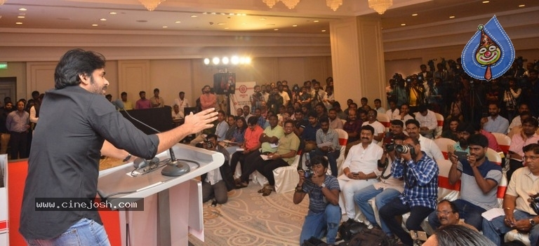 JanaSena Chief Pawan Kalyan Press Meet In Chennai - 8 / 22 photos