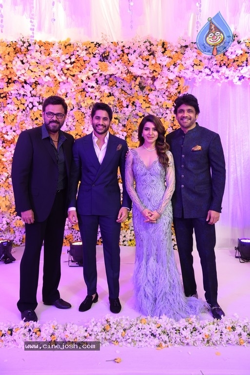 Naga Chaitanya - Samantha Reception Photos - 14 / 17 photos