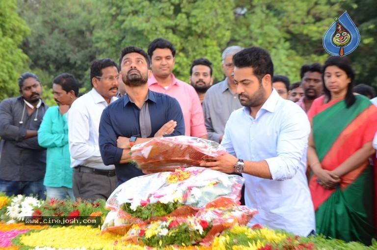 NTR Family Members Pay Tribute at NTR Ghat - 9 / 100 photos