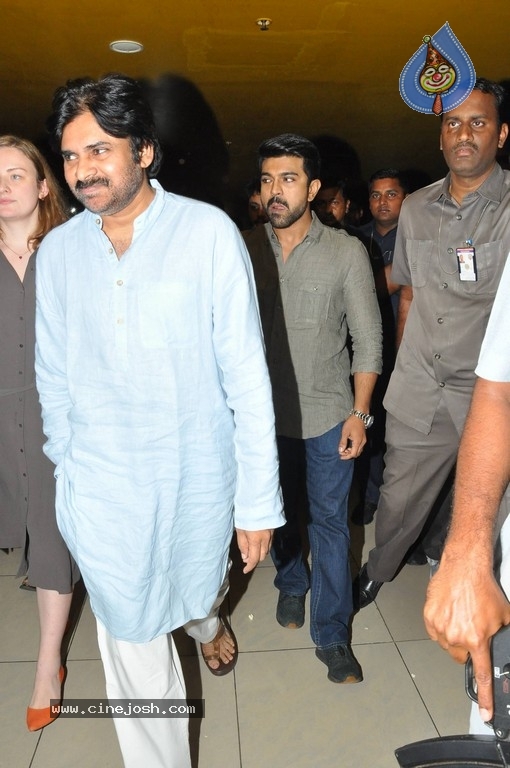 Pawan Kalyan Watches Rangasthalam Movie - 10 / 42 photos