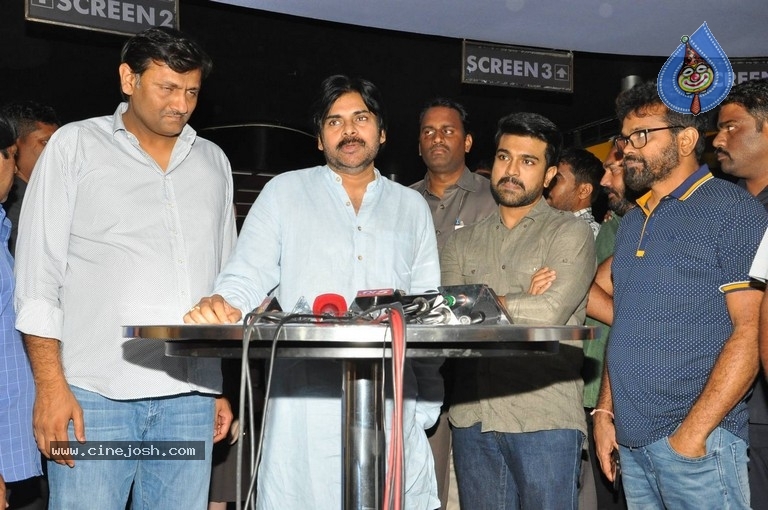 Pawan Kalyan Watches Rangasthalam Movie - 20 / 42 photos