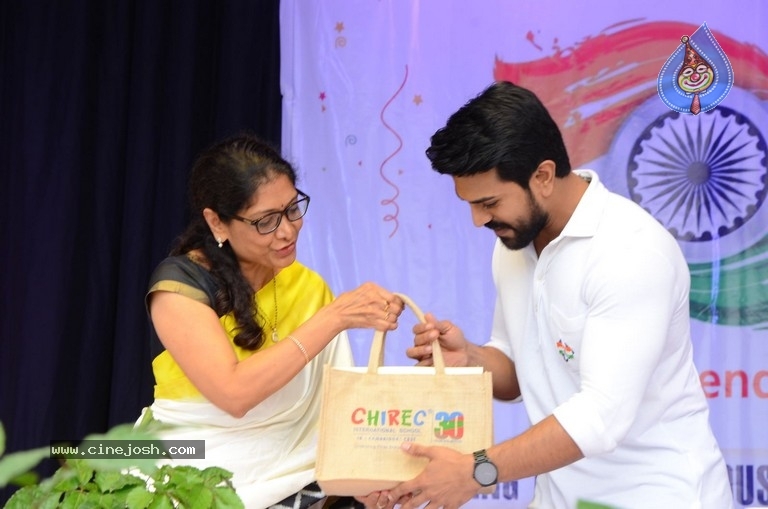 Ram Charan Celebrates Independence Day In Chirec School - 4 / 60 photos