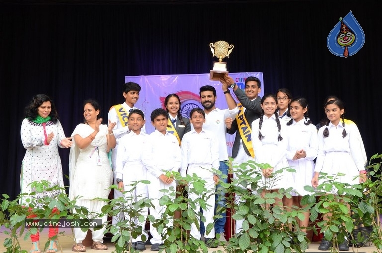 Ram Charan Celebrates Independence Day In Chirec School - 6 / 60 photos