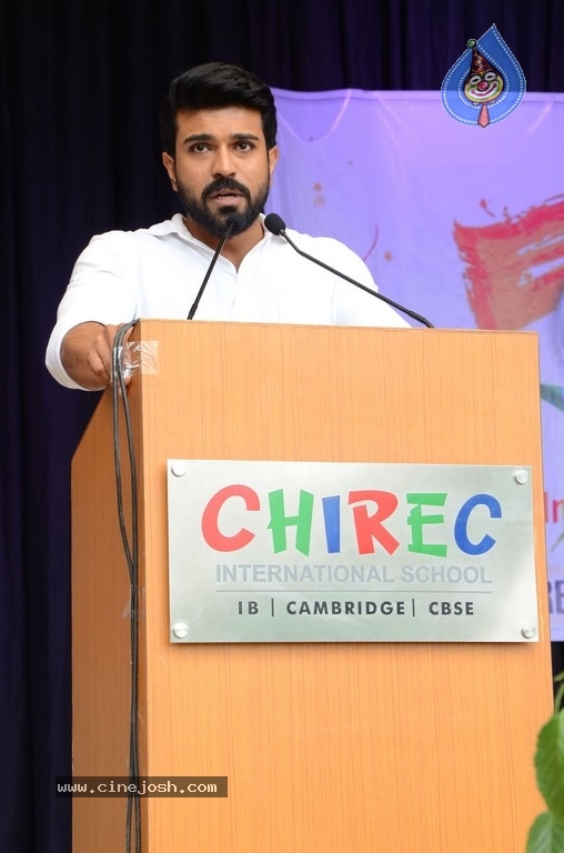 Ram Charan Celebrates Independence Day In Chirec School - 10 / 60 photos
