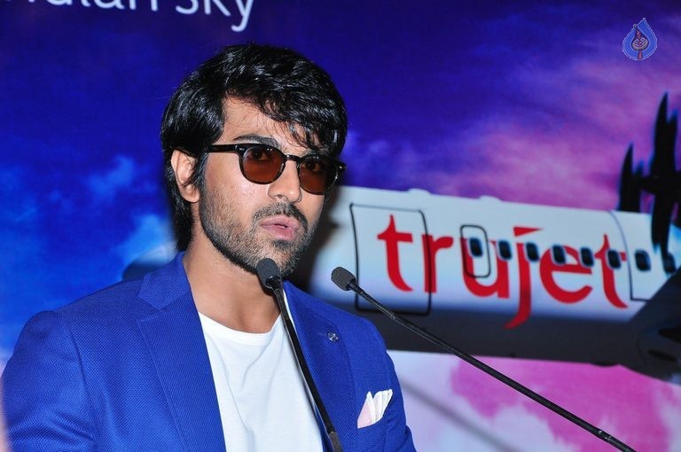 Ram Charan Trujet Airways Press Meet - 16 / 42 photos