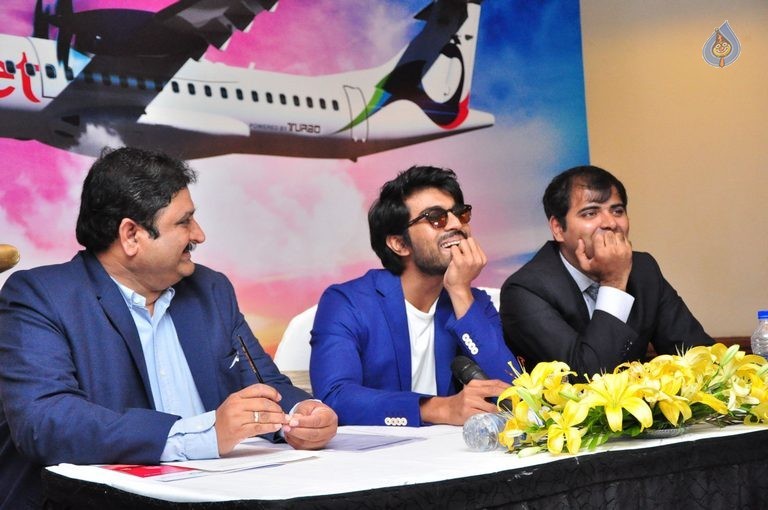 Ram Charan Trujet Airways Press Meet - 20 / 42 photos