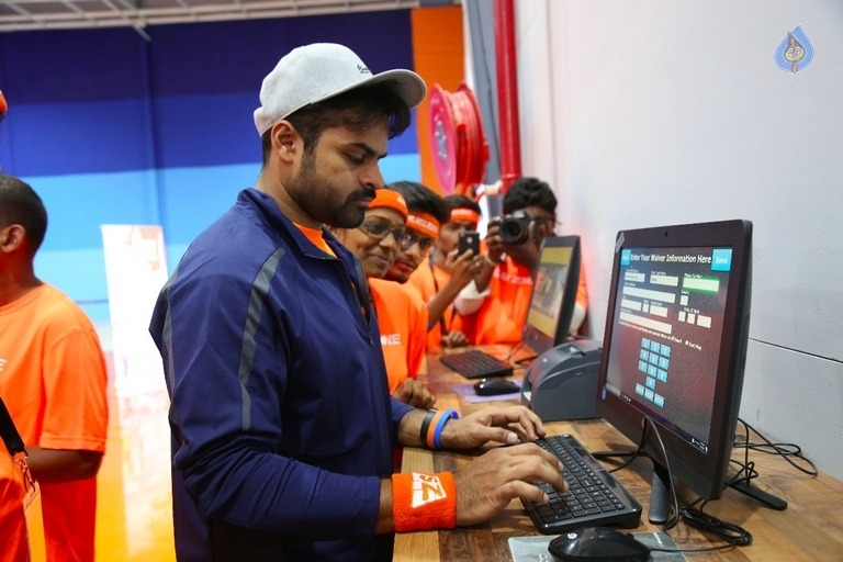 Sai Dharam Tej Brand Ambassador For Sky Zone Park - 7 / 19 photos