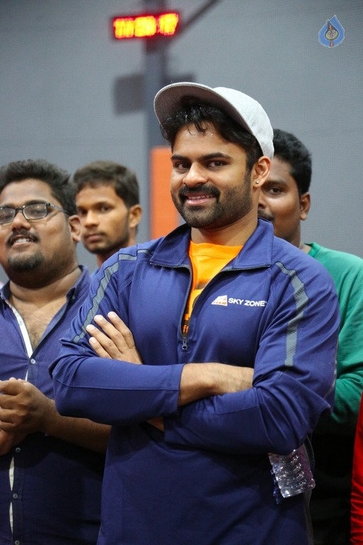 Sai Dharam Tej Brand Ambassador For Sky Zone Park - 8 / 19 photos