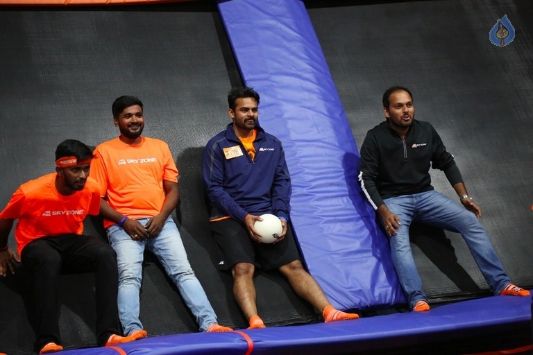 Sai Dharam Tej Brand Ambassador For Sky Zone Park - 13 / 19 photos